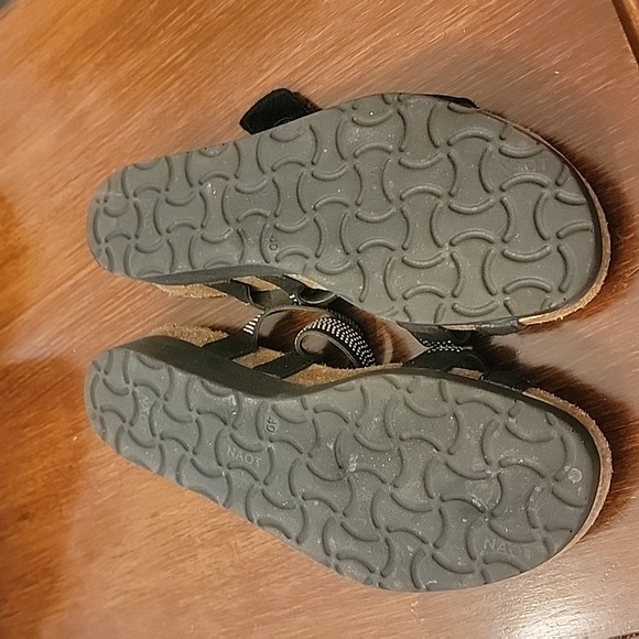 Naot Black and Silver Sandals - Picture 6 of 9